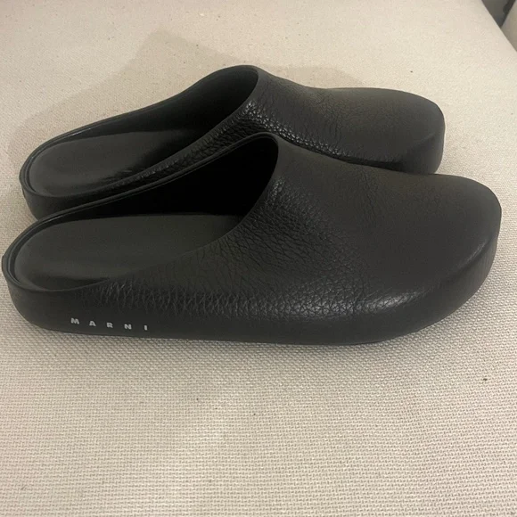 Marni | Shoes | Marni Mens Size 429 Black Leather Fussbett 